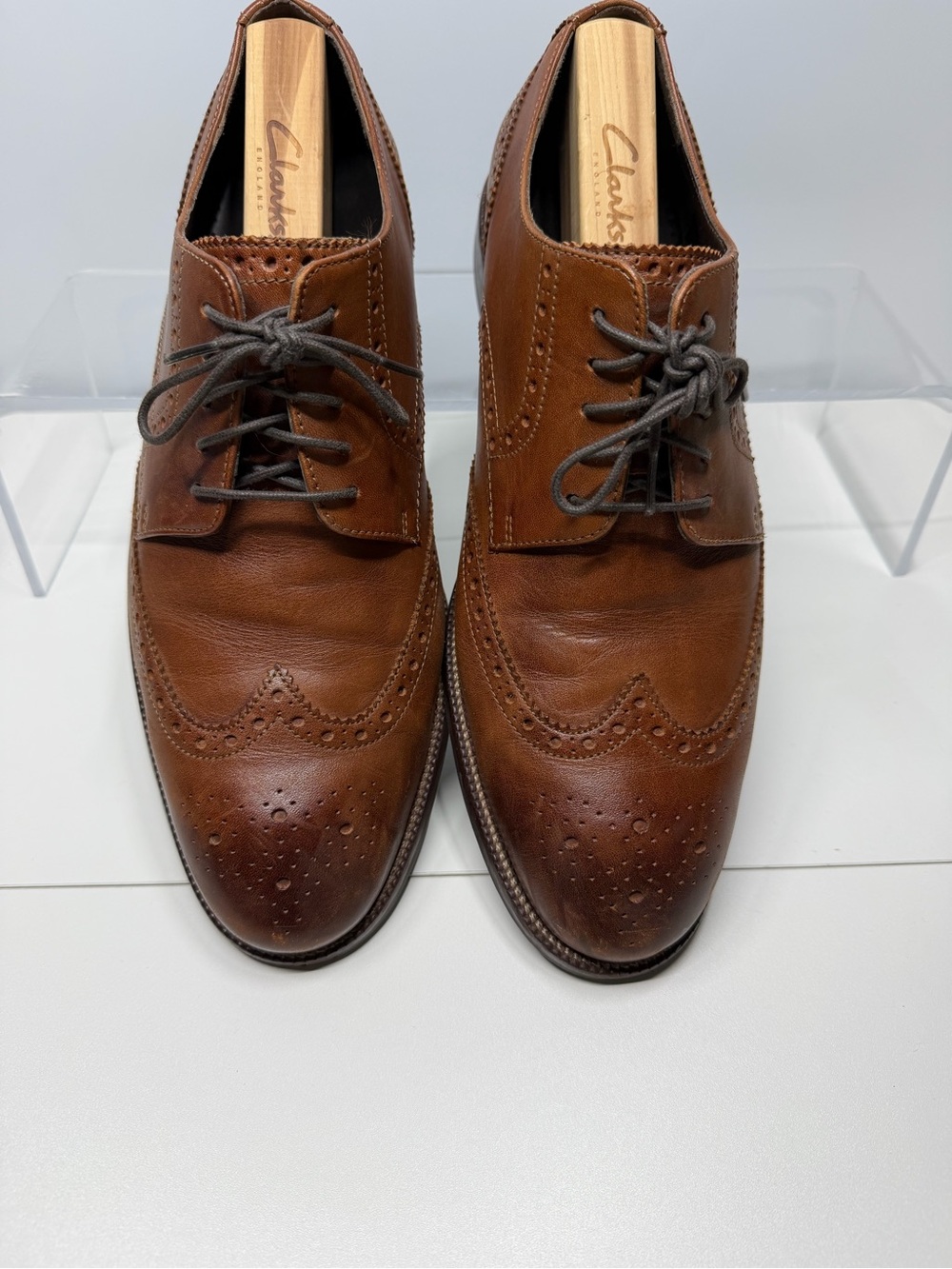 Cole Haan Men’s Brown Leather Wingtip Oxford Shoes Size 8.5W